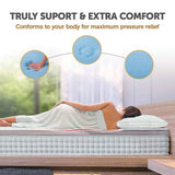 darrahopens Furniture > Mattresses Palermo Double Memory Foam Mattress Topper Cooling Gel Infused CertiPUR Approved