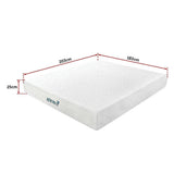 darrahopens Furniture > Mattresses Palermo King 25cm Gel Memory Foam Mattress  - Dual-Layered  - CertiPUR-US Certified
