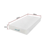 darrahopens Furniture > Mattresses Palermo King Single 25cm Gel Memory Foam Mattress - Dual-Layered - CertiPUR-US Certified