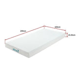 darrahopens Furniture > Mattresses Palermo King Single Mattress Memory Foam Green Tea Infused CertiPUR Approved