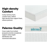darrahopens Furniture > Mattresses Palermo Queen Mattress Memory Foam Green Tea Infused CertiPUR Approved