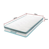darrahopens Furniture > Mattresses Palermo Single 20cm Memory Foam and Innerspring Hybrid Mattress