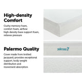 darrahopens Furniture > Mattresses Palermo Single Mattress 30cm Memory Foam Green Tea Infused CertiPUR Approved
