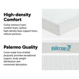 darrahopens Furniture > Mattresses Palermo Single Mattress Memory Foam Green Tea Infused CertiPUR Approved