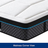 darrahopens Furniture > Mattresses Queen Mattress in Coolmax Memory Foam 6 Zone Pocket Coil Soft Firmness
