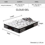darrahopens Furniture > Mattresses Queen Mattress in Gel Memory Foam Pocket Coil Medium Firm Bed 34cm Thick