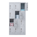 darrahopens Furniture > Office 12-Door Locker for Office Gym Shed School Home Storage