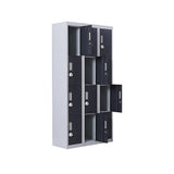 Darrahopens Furniture > Office 12-Door Locker for Office Gym Shed School Home Storage - 3-Digit Combination Lock