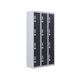 Darrahopens Furniture > Office 12-Door Locker for Office Gym Shed School Home Storage - 3-Digit Combination Lock