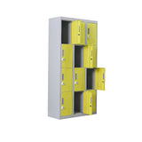 Darrahopens Furniture > Office 12-Door Locker for Office Gym Shed School Home Storage - 3-Digit Combination Lock