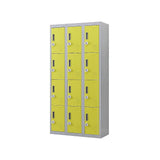 Darrahopens Furniture > Office 12-Door Locker for Office Gym Shed School Home Storage - 3-Digit Combination Lock