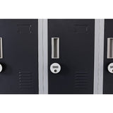 Darrahopens Furniture > Office 12-Door Locker for Office Gym Shed School Home Storage - 4-Digit Combination Lock