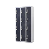 Darrahopens Furniture > Office 12-Door Locker for Office Gym Shed School Home Storage - 4-Digit Combination Lock