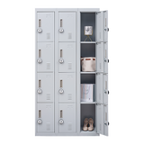 Darrahopens Furniture > Office 12-Door Locker for Office Gym Shed School Home Storage - 4-Digit Combination Lock