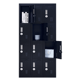 Darrahopens Furniture > Office 12-Door Locker for Office Gym Shed School Home Storage - 4-Digit Combination Lock