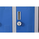 Darrahopens Furniture > Office 12-Door Locker for Office Gym Shed School Home Storage - 4-Digit Combination Lock