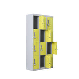 Darrahopens Furniture > Office 12-Door Locker for Office Gym Shed School Home Storage - 4-Digit Combination Lock