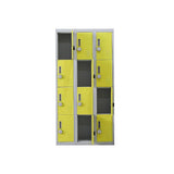 Darrahopens Furniture > Office 12-Door Locker for Office Gym Shed School Home Storage - 4-Digit Combination Lock