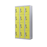 Darrahopens Furniture > Office 12-Door Locker for Office Gym Shed School Home Storage - 4-Digit Combination Lock