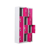 darrahopens Furniture > Office 12-Door Locker for Office Gym Shed School Home Storage - 4-Digit Combination Lock