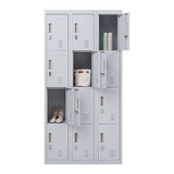 Darrahopens Furniture > Office 12-Door Locker for Office Gym Shed School Home Storage - Padlock-operated