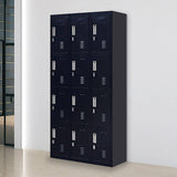 Darrahopens Furniture > Office 12-Door Locker for Office Gym Shed School Home Storage - Padlock-operated