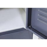 Darrahopens Furniture > Office 12-Door Locker for Office Gym Shed School Home Storage - Padlock-operated