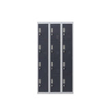 Darrahopens Furniture > Office 12-Door Locker for Office Gym Shed School Home Storage - Padlock-operated