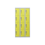 Darrahopens Furniture > Office 12-Door Locker for Office Gym Shed School Home Storage - Padlock-operated