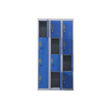 Darrahopens Furniture > Office 12-Door Locker for Office Gym Shed School Home Storage - Padlock-operated