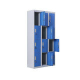 Darrahopens Furniture > Office 12-Door Locker for Office Gym Shed School Home Storage - Padlock-operated