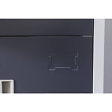 Darrahopens Furniture > Office 12-Door Locker for Office Gym Shed School Home Storage - Standard Lock with Keys