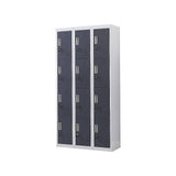 Darrahopens Furniture > Office 12-Door Locker for Office Gym Shed School Home Storage - Standard Lock with Keys