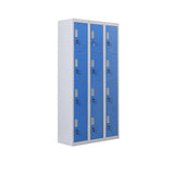 Darrahopens Furniture > Office 12-Door Locker for Office Gym Shed School Home Storage - Standard Lock with Keys