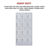 Darrahopens Furniture > Office 12-Door Locker for Office Gym Shed School Home Storage - Standard Lock with Keys