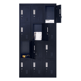 Darrahopens Furniture > Office 12-Door Locker for Office Gym Shed School Home Storage - Standard Lock with Keys