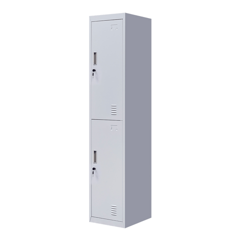 darrahopens Furniture > Office 2-Door Vertical Locker for Office Gym Shed School Home Storage