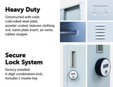 darrahopens Furniture > Office 2-Door Vertical Locker for Office Gym Shed School Home Storage