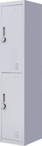 darrahopens Furniture > Office 2-Door Vertical Locker for Office Gym Shed School Home Storage