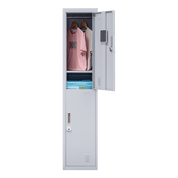 darrahopens Furniture > Office 2-Door Vertical Locker for Office Gym Shed School Home Storage