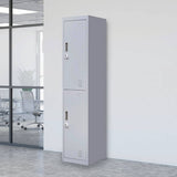 darrahopens Furniture > Office 2-Door Vertical Locker for Office Gym Shed School Home Storage