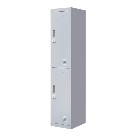 darrahopens Furniture > Office 2-Door Vertical Locker for Office Gym Shed School Home Storage