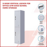 darrahopens Furniture > Office 2-Door Vertical Locker for Office Gym Shed School Home Storage