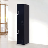 darrahopens Furniture > Office 2-Door Vertical Locker for Office Gym Shed School Home Storage
