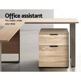 darrahopens Furniture > Office 2 Drawer Filing Cabinet Office Shelves Storage Drawers Cupboard Wood File Home
