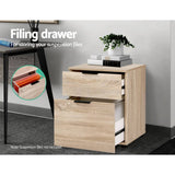 darrahopens Furniture > Office 2 Drawer Filing Cabinet Office Shelves Storage Drawers Cupboard Wood File Home