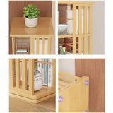 Darrahopens Furniture > Office 360 Rotating Bookshelf Bamboo Storage Display Rack Shelving in Wood