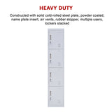 darrahopens Furniture > Office 4-Door Vertical Locker for Office Gym Shed School Home Storage