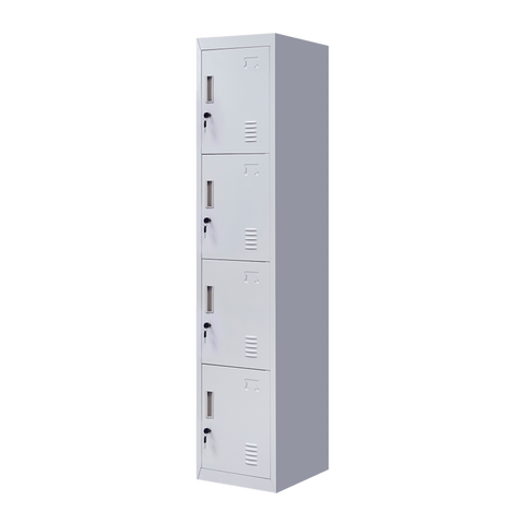 darrahopens Furniture > Office 4-Door Vertical Locker for Office Gym Shed School Home Storage