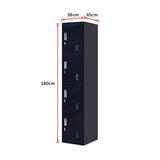 darrahopens Furniture > Office 4-Door Vertical Locker for Office Gym Shed School Home Storage